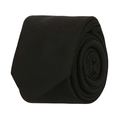 Givenchy Logo Printed Silk Tie Black