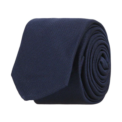 Givenchy Logo Printed Silk Tie Navy