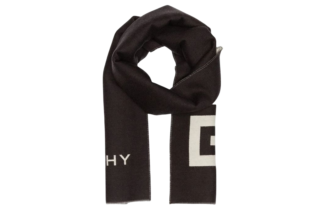 Lookbook ジバンシィ ロゴ スカーフ ユニセックス ファッション アクセサリー GV3518 J4546