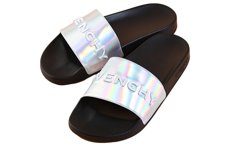 Givenchy Logo Slide 'Black Iridescent' 圖 3