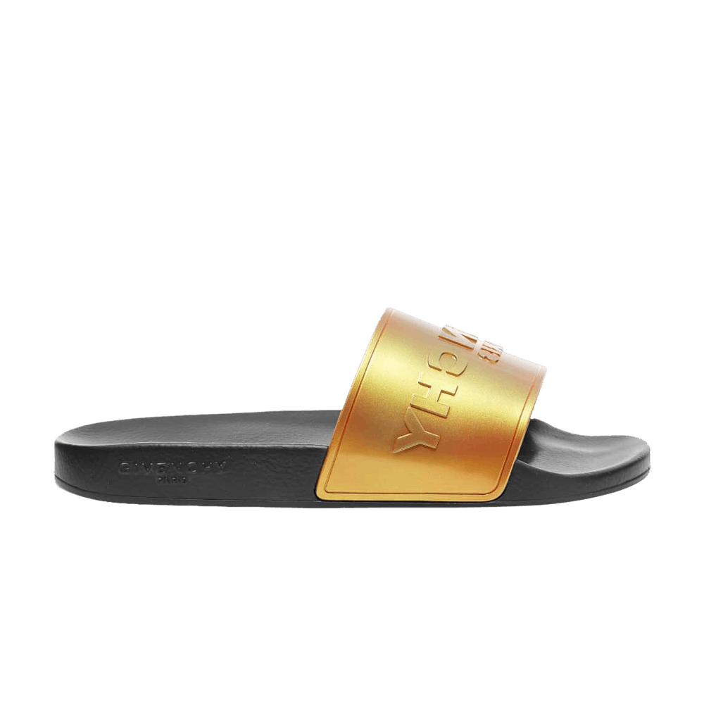 Buy Givenchy Logo Ciabatte ''Nero Iridescente Arancione'' BH300LH0HE-01743