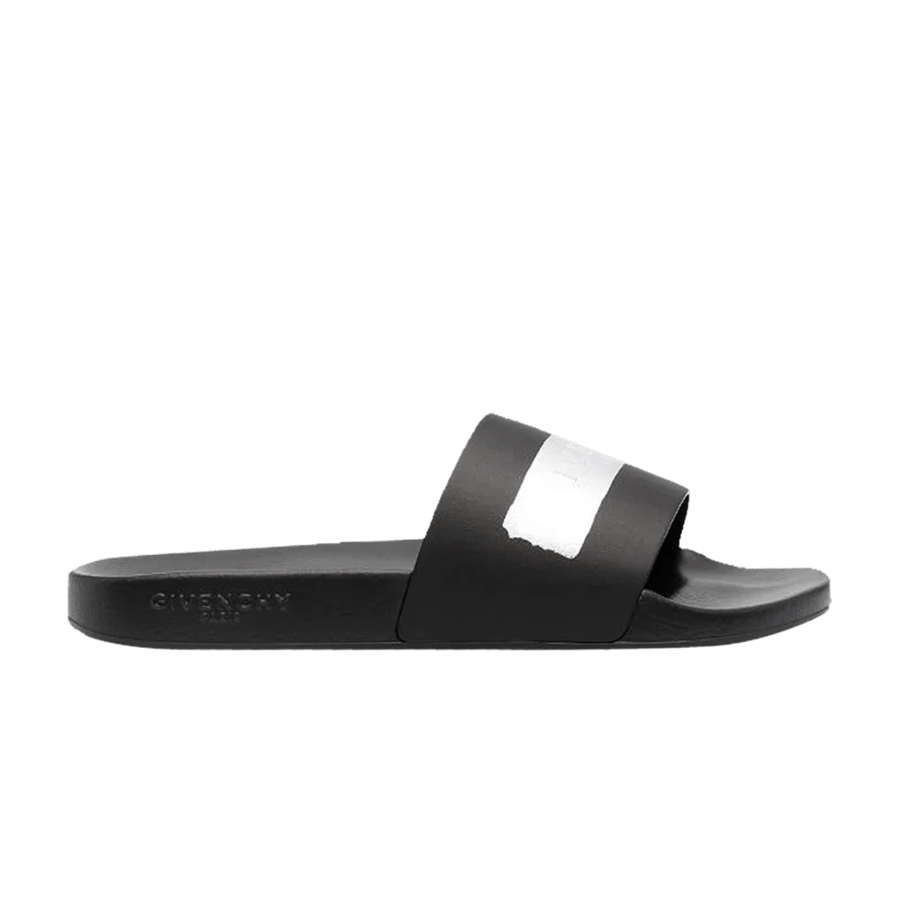 Givenchy Logo Slide 'Black Latex'