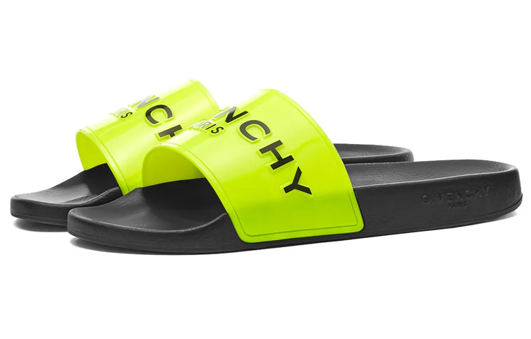 Givenchy Logo Slide 'Neon Yellow' 圖 3