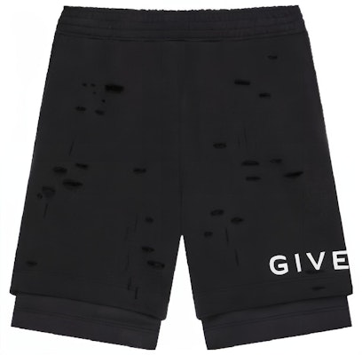 Givenchy Logo SS23 Distressed Layered Black Shorts Men. BM51613Y9W-011 Buy Givenchy Logo SS23 Distressed Layered Black Shorts Men. BM51613Y9W-011