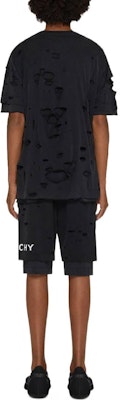 Givenchy Logo SS23 Distressed Layered Black Shorts Men. BM51613Y9W-011 Details for Givenchy Logo SS23 Distressed Layered Black Shorts Men. BM51613Y9W-011