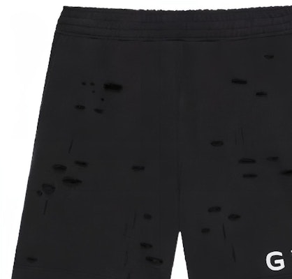 Givenchy Logo SS23 Distressed Layered Black Shorts Men. BM51613Y9W-011 Sizing Givenchy Logo SS23 Distressed Layered Black Shorts Men. BM51613Y9W-011