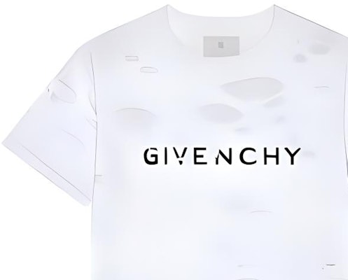 Givenchy 標誌 SS23 短袖T恤 白色 男款 字母印花做舊風格 BM71G13Y8Y-100 Details for Givenchy 標誌 SS23 短袖T恤 白色 男款 字母印花做舊風格 BM71G13Y8Y-100