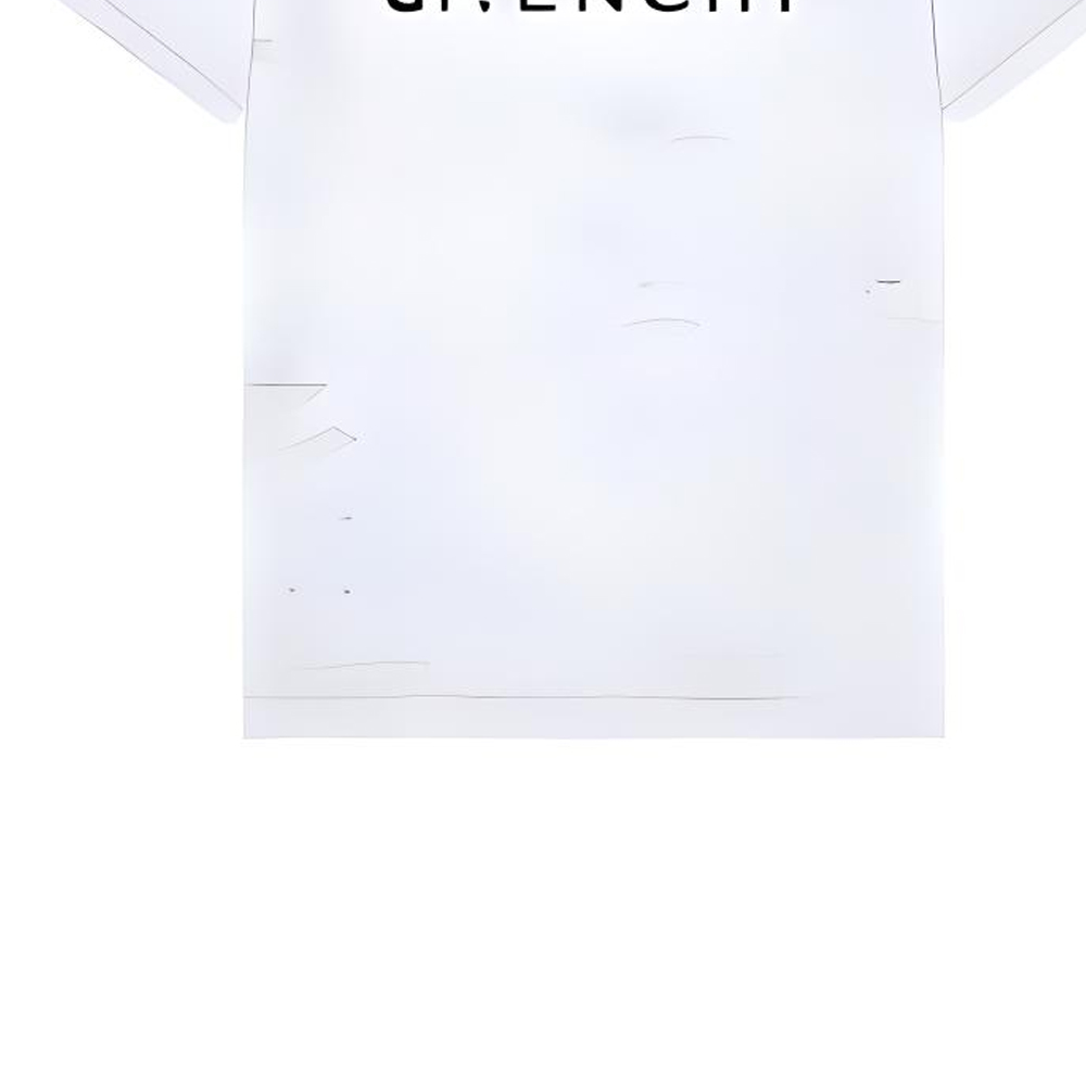 Sizing Givenchy 標誌 SS23 短袖T恤 白色 男款 字母印花做舊風格 BM71G13Y8Y-100