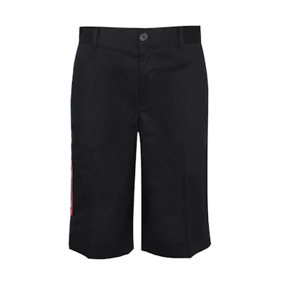Givenchy Loose Fit Shorts with Graphic Patch Design - Black. BM502H101U-001
