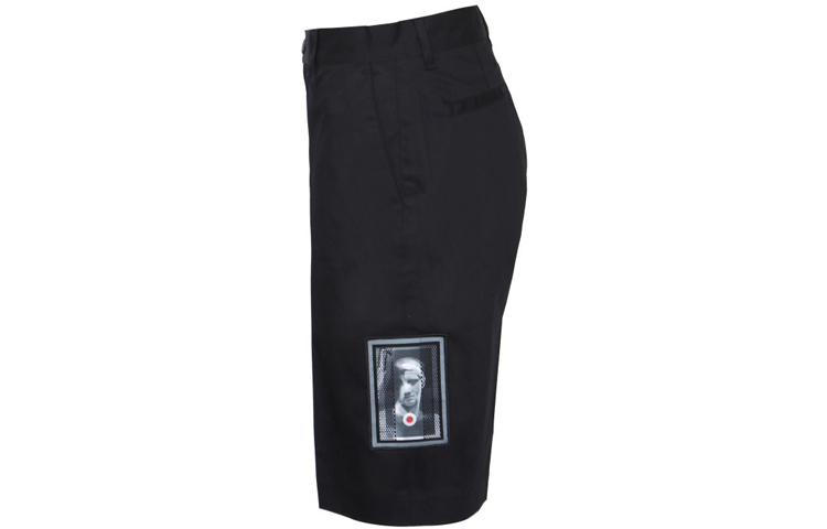 Shop Givenchy Seluar Pendek Longgar dengan Rekaan Patch Grafik - Hitam. BM502H101U-001