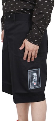 Givenchy Seluar Pendek Longgar dengan Rekaan Patch Grafik - Hitam. BM502H101U-001 Details for Givenchy Seluar Pendek Longgar dengan Rekaan Patch Grafik - Hitam. BM502H101U-001