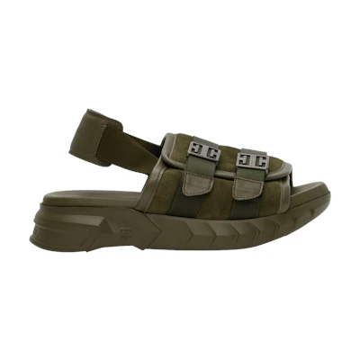 Givenchy Marshmallow Bridle Slingback Sandal 'Olive Green'