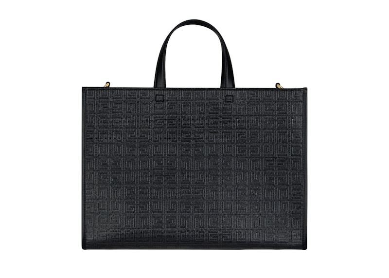 Lookbook Beg Tangan Givenchy Medium G Tote Dalam 4G Kanvas Dilapis Hitam