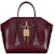 Givenchy Mini Antigona Lock Bag In Box Leather Oxblood Red