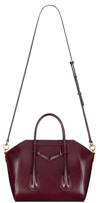 Givenchy Mini Antigona Lock Bag In Box Leather Oxblood Red Lookbook Givenchy Mini Antigona Lock Bag In Box Leather Oxblood Red