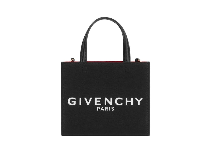 Givenchy Mini G-Tote Shopping Bag in Canvas Black