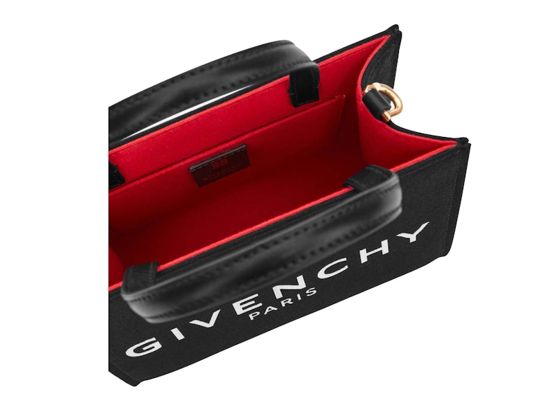 Lookbook Beg Givenchy Mini G-Tote Shopping Kanvas Hitam
