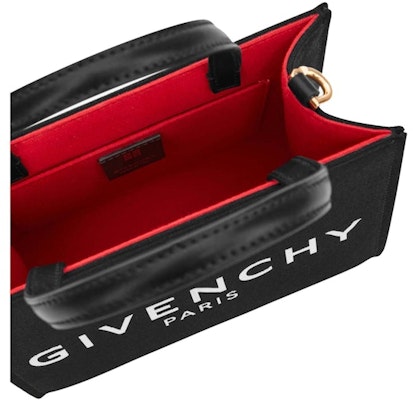 Givenchy Mini G-Tote Shopping Bag in Canvas Black Lookbook Givenchy Mini G-Tote Shopping Bag in Canvas Black