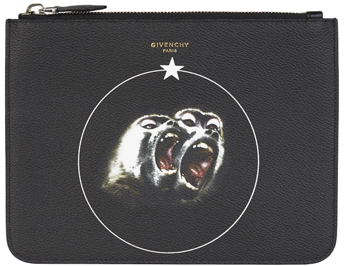 givenchy-monkey-brothers-zipped-pouch-large-black
