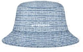 Givenchy Monogram Embroidered Cotton Bucket Hat Blue BPZ05BP0NR452 Givenchy Monogram Embroidered Cotton Bucket Hat Blue BPZ05BP0NR452