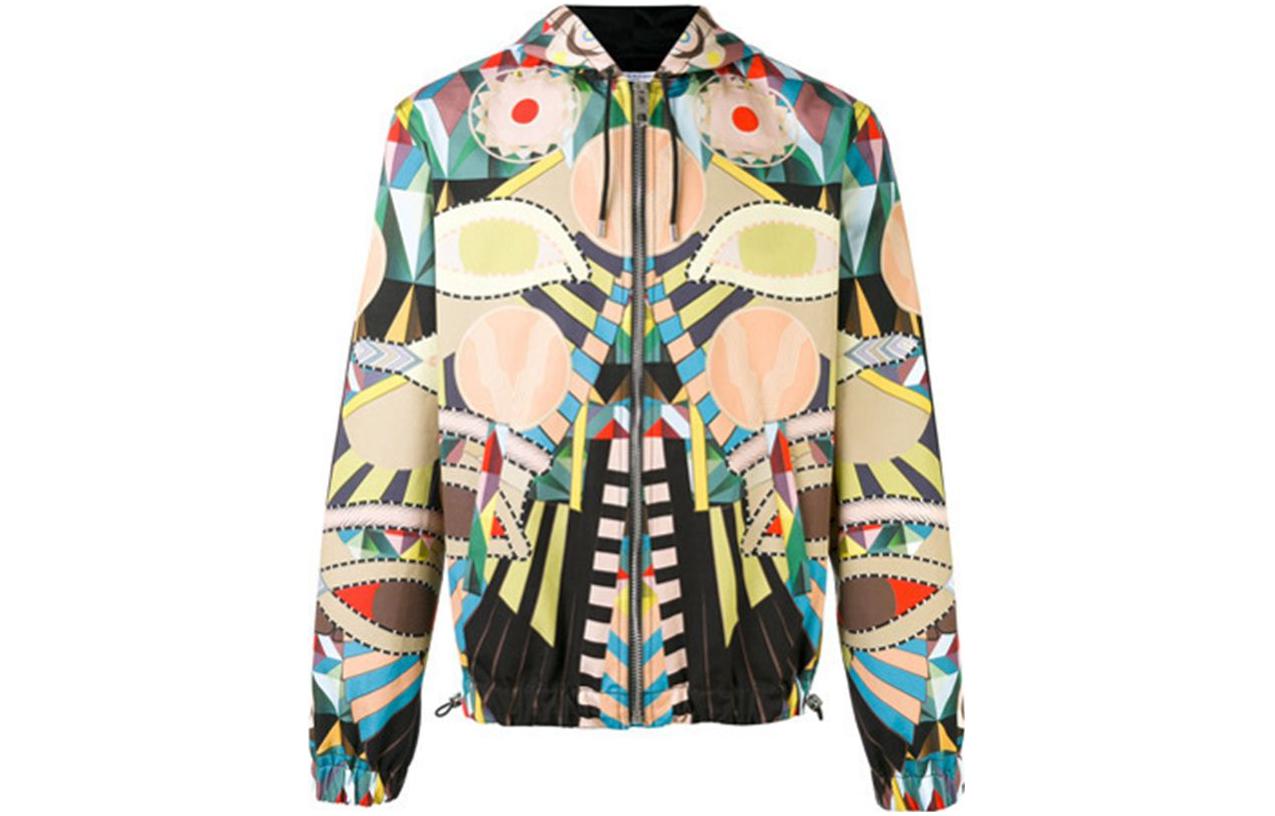 Givenchy Multicolor Hoodie Jacket with Drawstring and Long Sleeves 17S0654716-285