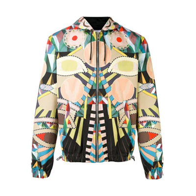 Givenchy Multicolor Hoodie Jacket with Drawstring and Long Sleeves 17S0654716-285