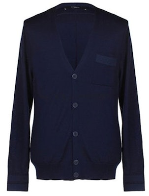 GIVENCHY Navy Blue Pure Wool V-neck Cardigan Sweater 14S7502521-410 Buy GIVENCHY Navy Blue Pure Wool V-neck Cardigan Sweater 14S7502521-410