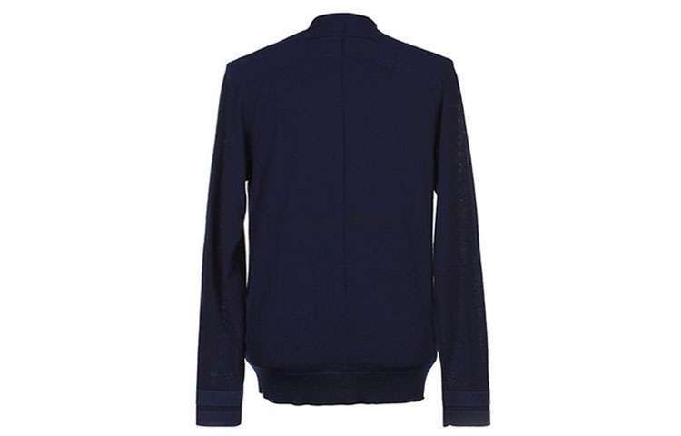 Lookbook 纪梵希海军蓝纯羊毛V领开衫毛衣 14S7502521-410