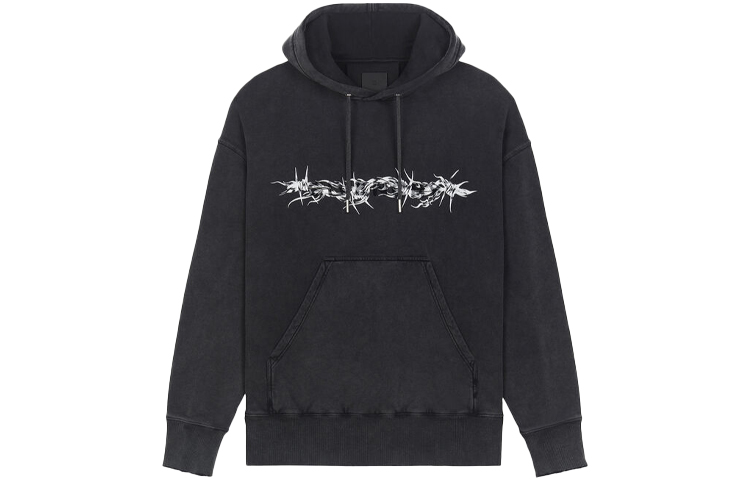 Order Givenchy Baju Sejuk Lelaki Oversized Hitam Bersulam. BMJ0D53Y69-001