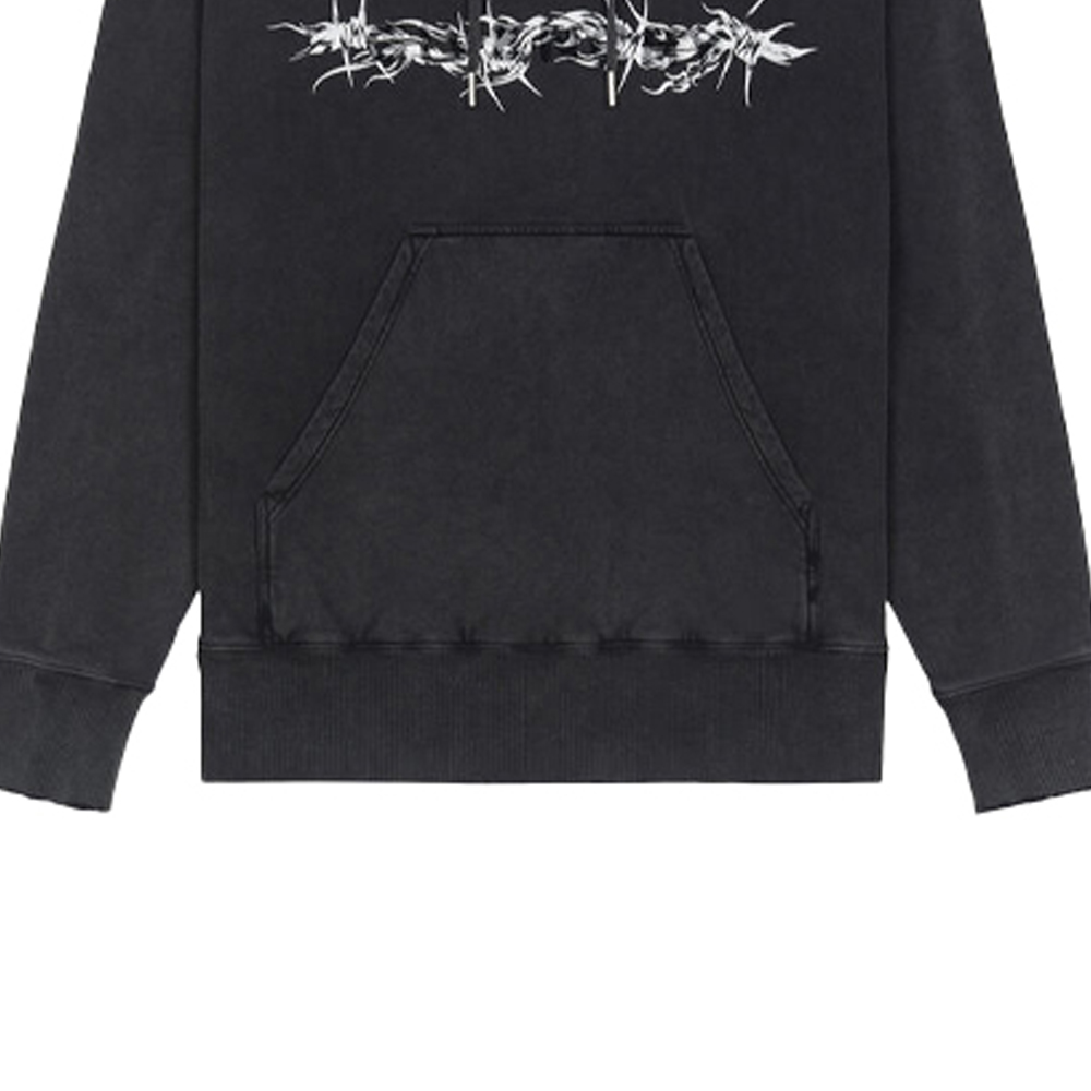 Sizing Givenchy Baju Sejuk Lelaki Oversized Hitam Bersulam. BMJ0D53Y69-001