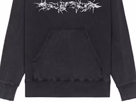 Sizing Givenchy 男士黑色刺繡寬鬆套頭長袖上衣 BMJ0D53Y69-001