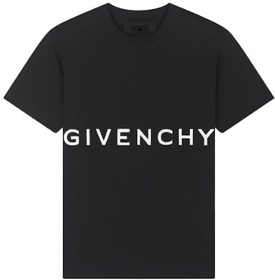 Givenchy Baju-T Hitam Logo Huruf Besar. BM71543Y6B-001 Order Givenchy Baju-T Hitam Logo Huruf Besar. BM71543Y6B-001