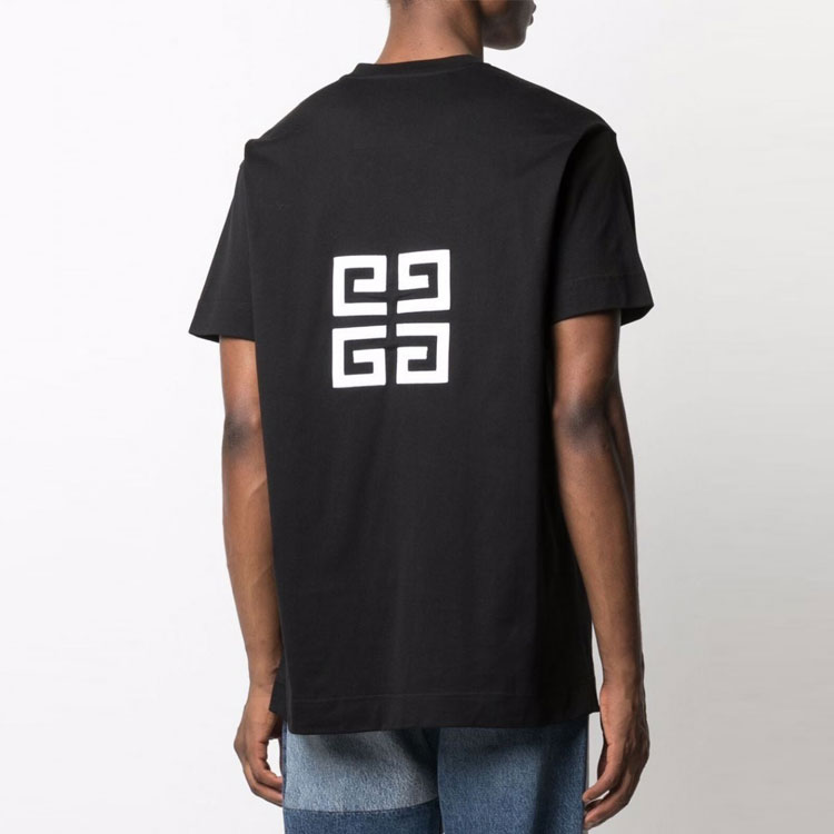 Purchase Givenchy Baju-T Hitam Logo Huruf Besar. BM71543Y6B-001