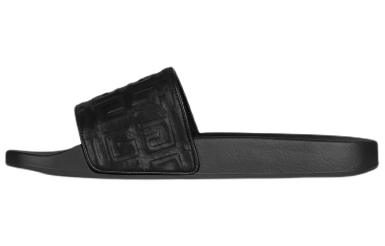Givenchy Paris 4G Leather Flat Sandal 'Black' BH301JH12V-001
