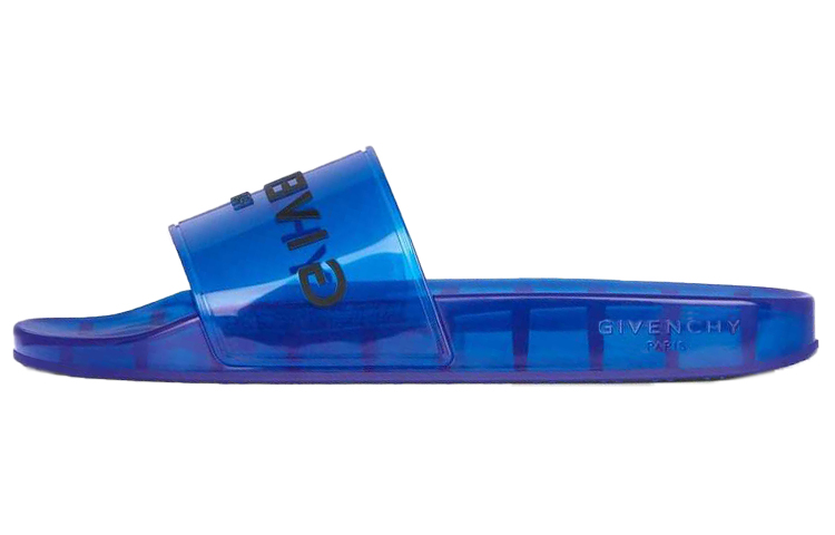 Givenchy Paris Slide 'Transparent Rubber - Ocean Blue'
