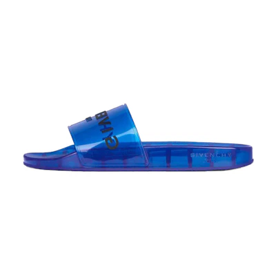 Givenchy Paris Slide 'Transparent Rubber - Ocean Blue'