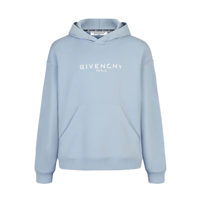 Givenchy Paris Vintage Hoodie Light Blue BM700R30AF-451