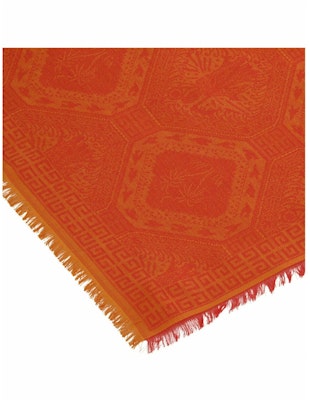 Givenchy Patchwork Silk Blend Shawl Red/Orange Order Givenchy Patchwork Silk Blend Shawl Red/Orange