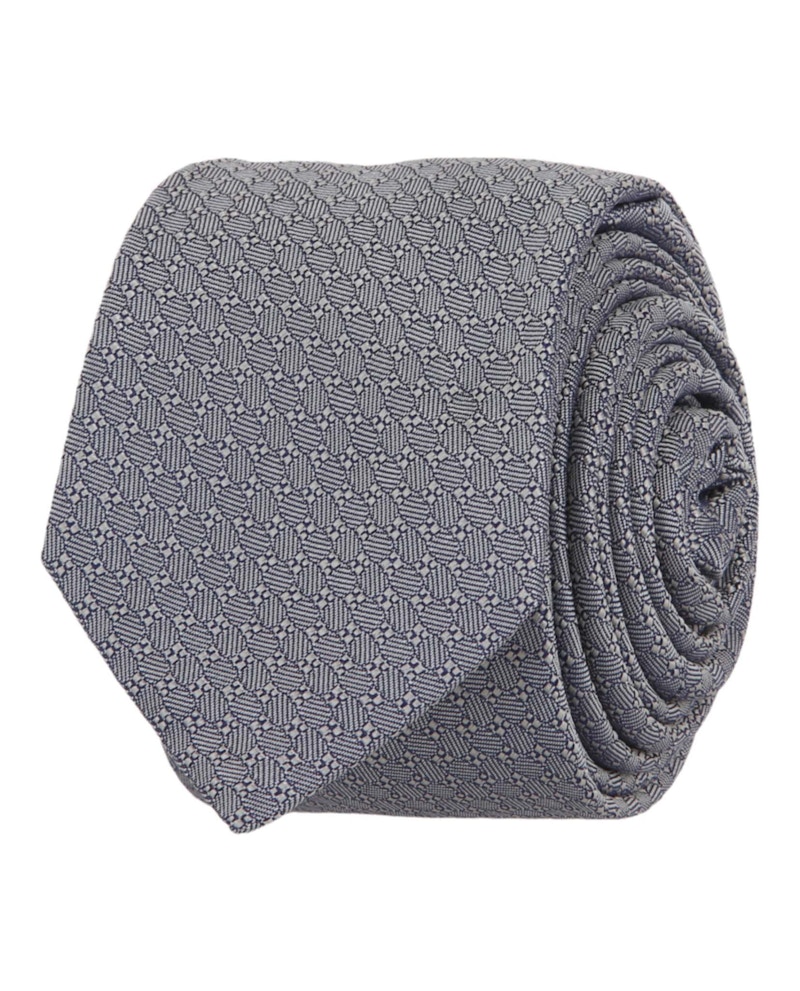 Givenchy Patterned Silk Tie Blue