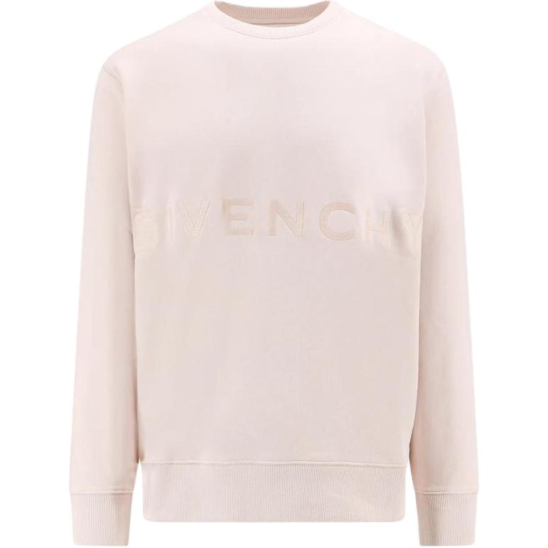 Givenchy Pink Letter Print Logo Pullover Crewneck Sweatshirt Men’s Loose Fit BMJ0HA3Y8M-657