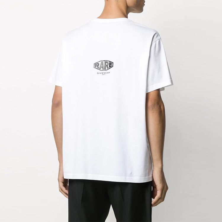 Givenchy Plain White Graphic T-Shirt BM70ZG3002-100 圖 6