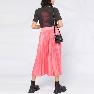 ジバンシィ プリーツ ミッドライズスカート ロゴウエストバンド オレンジピンク BW40CT30GL-672 Purchase ジバンシィ プリーツ ミッドライズスカート ロゴウエストバンド オレンジピンク BW40CT30GL-672