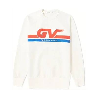 Givenchy Printed All-Cotton Long-Sleeve Sweatshirt White BM70BM306C-101