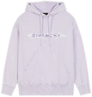 GIVENCHY Purple Embroidered Letter Logo Hoodie. BMJ0D53Y69-540 GIVENCHY Purple Embroidered Letter Logo Hoodie. BMJ0D53Y69-540
