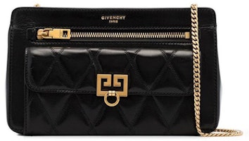 Givenchy Quilted Double G Plaque Crossbody Bag Black Givenchy Quilted Double G Plaque Crossbody Bag Black