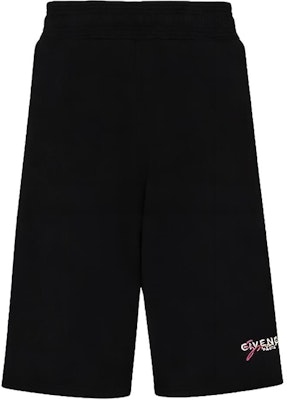 Givenchy Rainbow Signature Logo Sweat Shorts Black BM50N530AF-001 Buy Givenchy Rainbow Signature Logo Sweat Shorts Black BM50N530AF-001