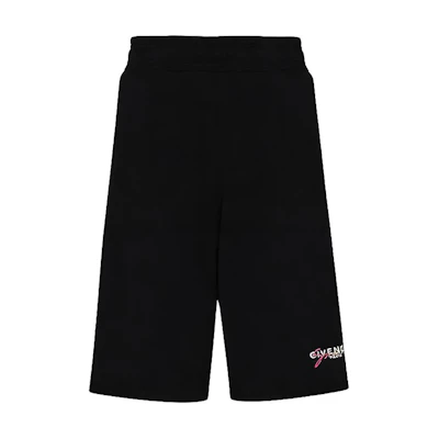 Givenchy Rainbow Signature Logo Sweat Shorts Black BM50N530AF-001