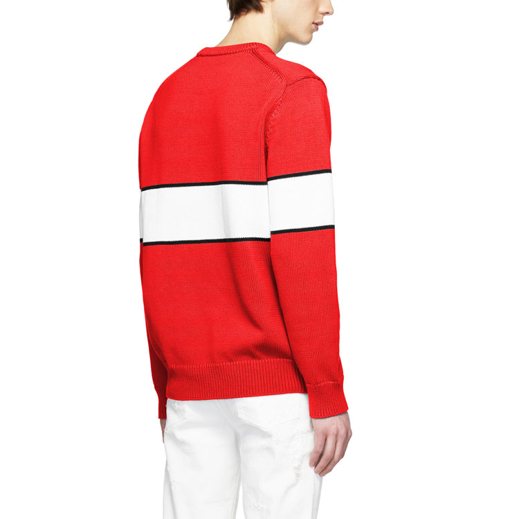 Purchase Givenchy Sweater Merah Colorblock Crewneck Logo Reversible Pria. BM9063401M-616