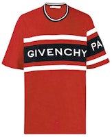 Givenchy Red Cotton T-Shirt with Logo Print BM70KU3002-606 Givenchy Red Cotton T-Shirt with Logo Print BM70KU3002-606