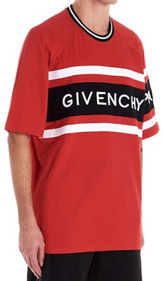 ジバンシィ レッド コットン Tシャツ ロゴプリント入り BM70KU3002-606 Lookbook ジバンシィ レッド コットン Tシャツ ロゴプリント入り BM70KU3002-606